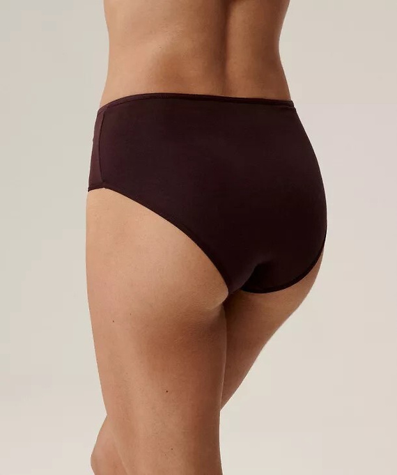 3CLP-011/Z25 Maxi Damenhöschen Atlantic Beige-Wein-Lila – Baumwolle, 3-tlg.