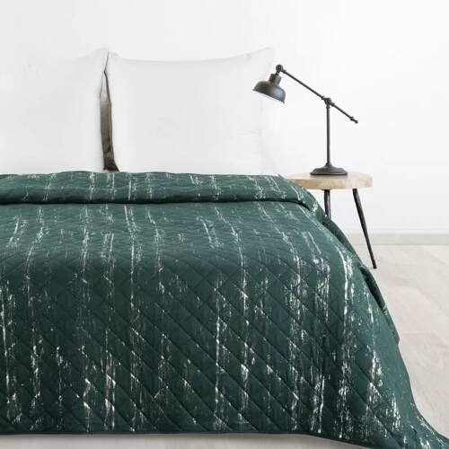 Blink 1 dekorative Tagesdecke Design91 dunkelgrün/silber