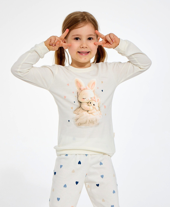 Mädchen-Pyjama Cornette 788/122 Kitty aus Baumwolle, Kurzarm, Shorts