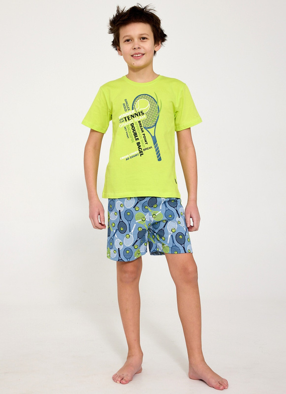 Jungen Baumwollpyjama Cornette Young Boy 788/122 Tennis – T-Shirt & Shorts