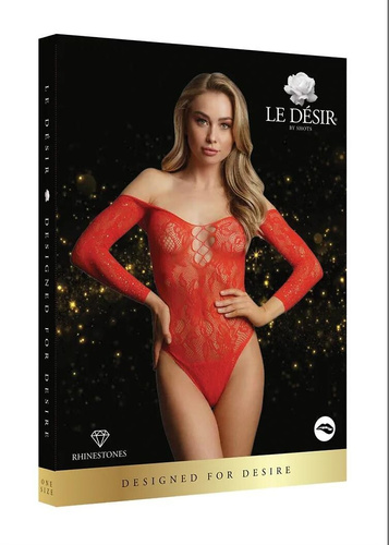 Body DCH004 Le Désir sexy Body mit Zirkon und Netzstoff
