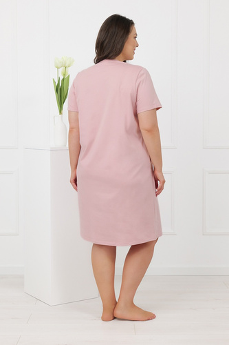 Hemaria Italian Fashion Baumwoll-Nachthemd Damen Plus Size puderrosa