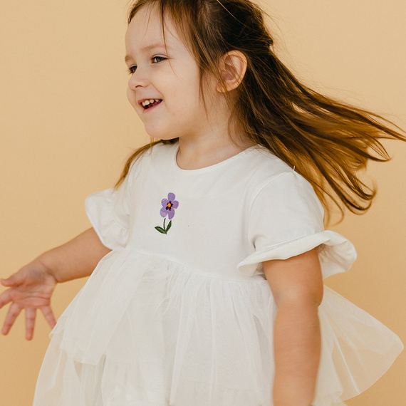 Meadow Eevi Tüllkleid – Ecru