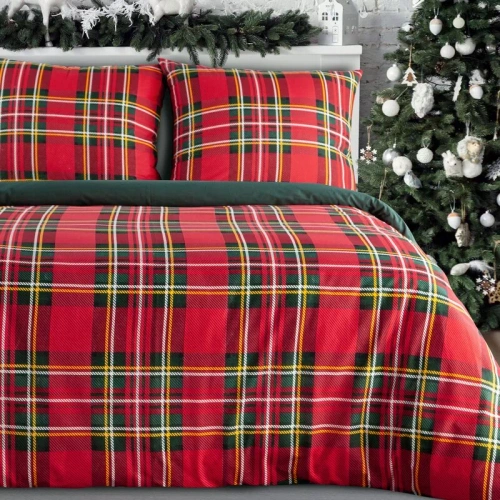 Weihnachtsbettwäsche Elsa Eurofirany beige 100% Baumwolle mit Reißverschluss