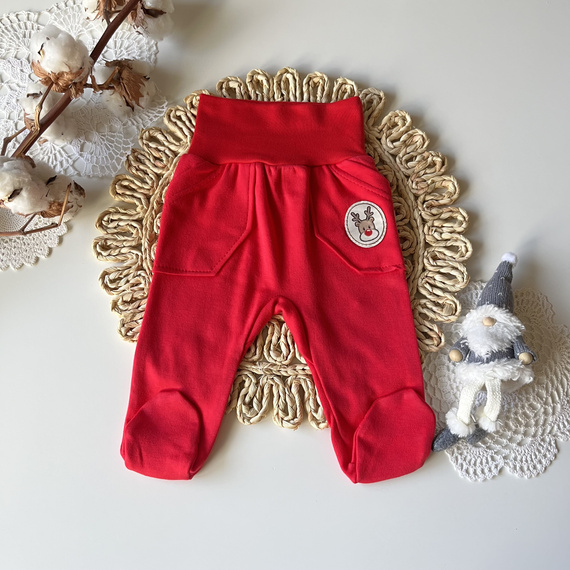 Mamatti Baby-Schlafanzug PD05 Frohe Weihnachten – Rot, Weihnachten