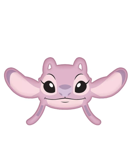 Lilo und Stitch geformtes Kissen Jerry Fabrics rosa