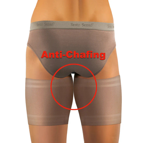 Selbsttragende Herren-Oberschenkelbänder Sesto Senso beige