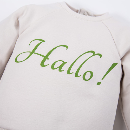 Hello World Eevi Sweatshirt – ecru
