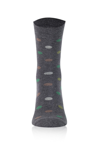 M21 Herren lange Socken Italienische Mode - c.melange/grün