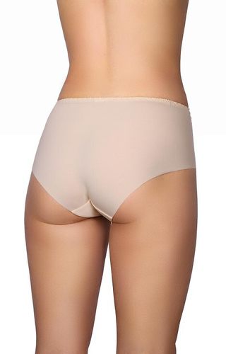 Beigefarbener Slip 58 Modo – Mikrofaser, Spitze vorne, lasergeschnitten