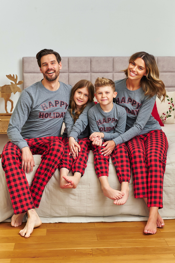 Damenpyjama 7343 Dunkelgrau Doctor Nap – 100 % Baumwolle