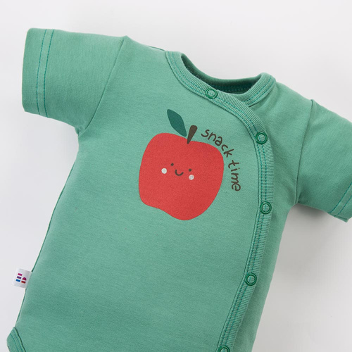 Baby Body Eevi Snack Time Kurzarm Baumwolle elastisch bequem