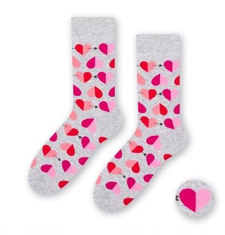 Art.136 Steven Valentinstagssocken für Herren – 112 hellgrau