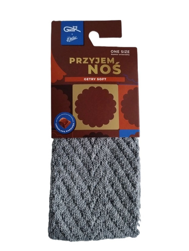 Gatta Wedel Soft Leggings Art.01 – warme Jacquard-Leggings für den Winter, grau