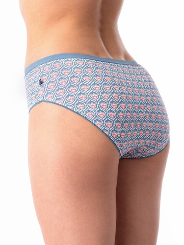 LPC 736 A'2 Damen-Slips 2er-Pack Key blau braun