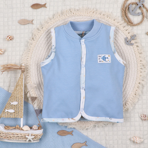 ABN-5458 Sea Of Joy Nini Weste – Bio-Baumwolle, bequemer Verschluss