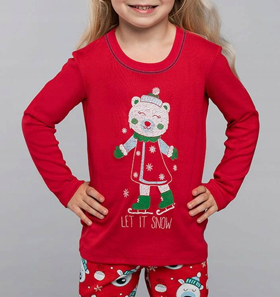 Czoka Mädchen Schlafanzug Italian Fashion- rot