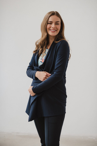 Mama Wrap Milk&Love Umstandsstrickjacke, Marineblau