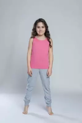 Tola T-Shirt für Mädchen, breiter Träger Italian Fashion- rosa
