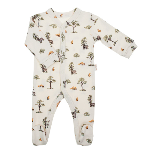 218031 Yogi Bär Clown Nicol Baumwolle – Waldmuster, lange Ärmel