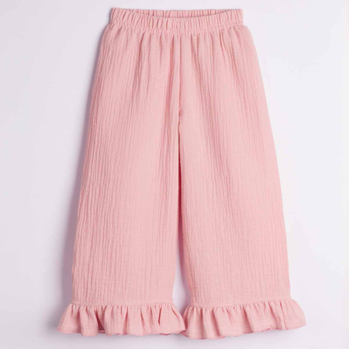 Mädchenhose Nicol 224331 Musselin 100% Baumwolle weit geschnitten, sommerlich - rosa