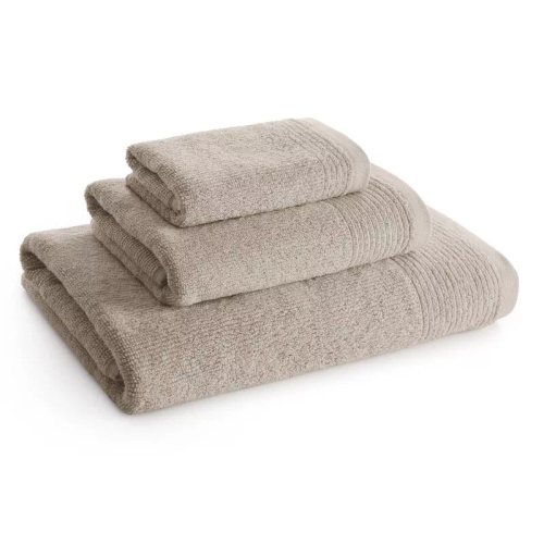 Komplett-Set 3 Stück Eurofirany Handtücher 500 GSM Baumwolle in Premium-Box Beige