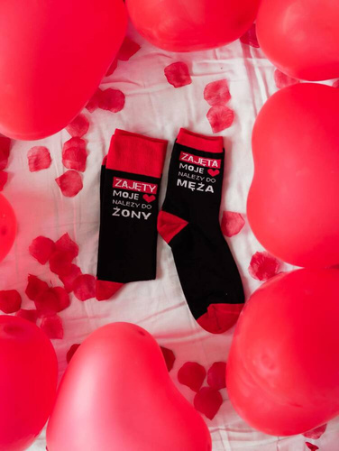 0125-016 Valentinstag Milena Herrensocken – schwarz