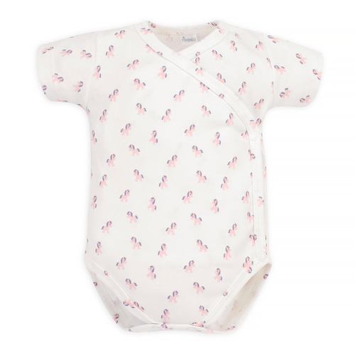 Lovely Day Envelope Body mit kurzen Ärmeln Pinocchio – ecrufarbene Pferde