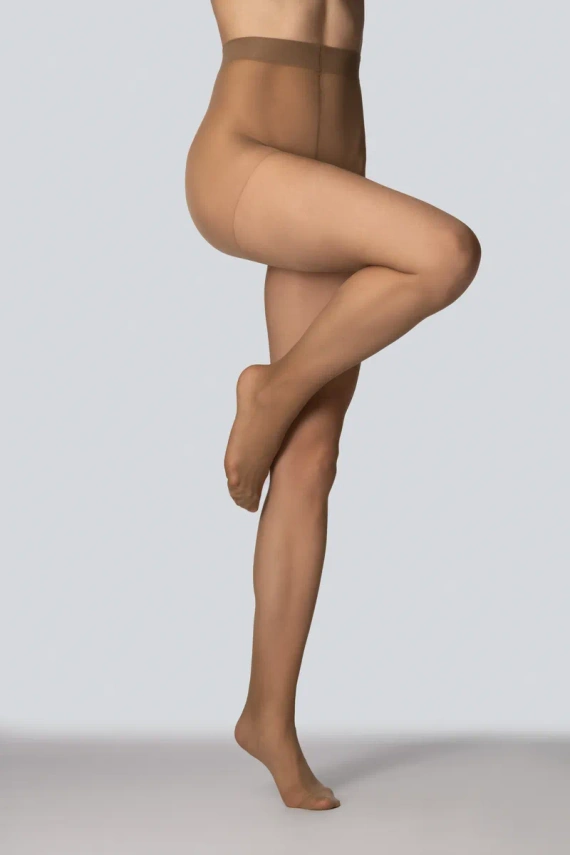 Mona Viola Damenstrumpfhose 20 DEN klassisch glänzend verstärkte Zehen Nuage