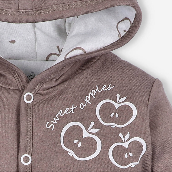 ABN-5308/CZE Happy Apples Bio-Baumwolljacke Nini Himbeere