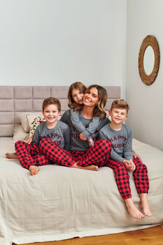 7345 Dunkelgrauer Doctor Nap Kinderpyjama – 100 % Baumwolle