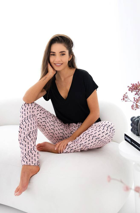 Ambar Sensis Damen Schlafanzug - schwarz