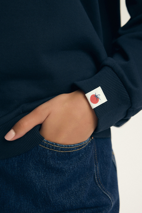 Damen Sweatshirt Dessie Henderson aus Baumwolle, leicht gefüttert, mit Print