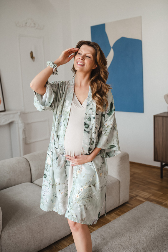 Pure Nature Milk & Love Umstands-Bademantel Bambus 100% Bambus