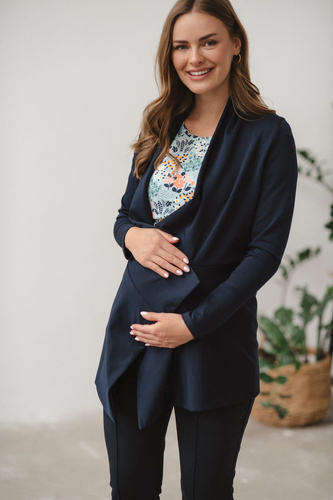 Mama Wrap Milk&Love Umstandsstrickjacke, Marineblau