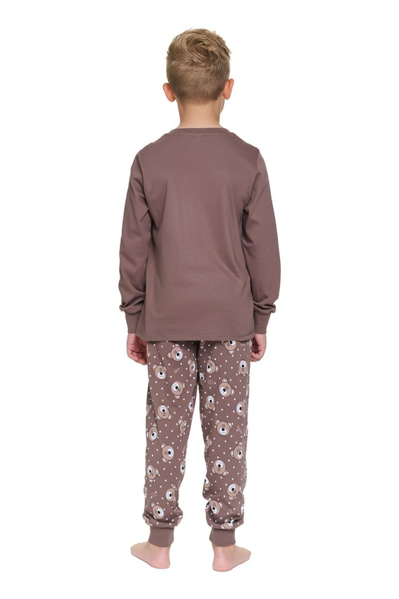 Doctor Nap 7509 Bear Club Kinder Baumwoll-Pyjama lang mit Taschen