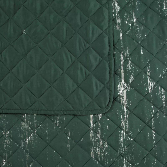 Blink 1 dekorative Tagesdecke Design91 dunkelgrün/silber