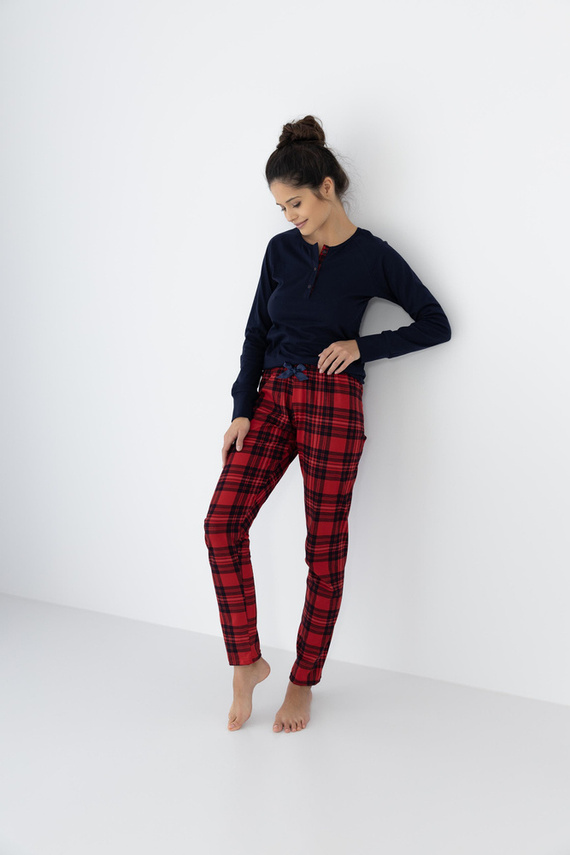 Yvette Sensis Damenpyjama – Marineblau