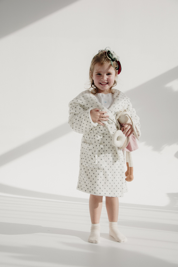 367 Melanie Forex Kinder Bademantel - ecru