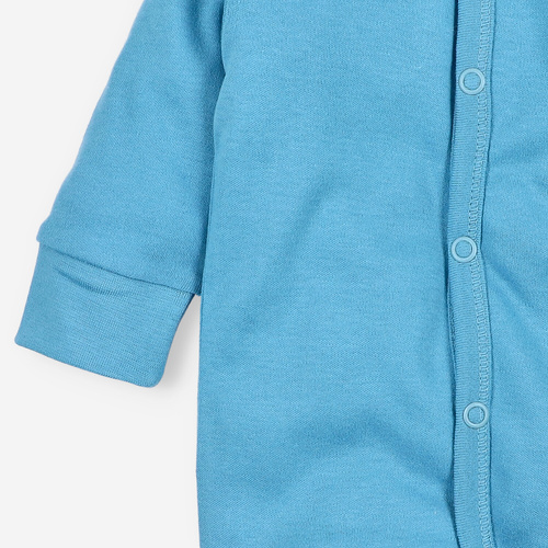 NINI ABN-3964 Babystrampler blau 100% Bio-Baumwolle Jungen