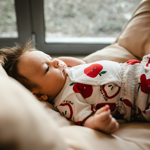 Baby Body Eevi Snack Time Kurzarm Baumwolle elastisch bequem