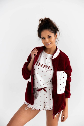 Simonette Sensis Damen Sweatshirt - weiß burgund