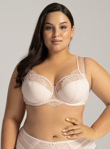 2163 Semi Soft Maxi Ava Powder Bra – Halbgepolsterter BH für große Brüste mit Spitze