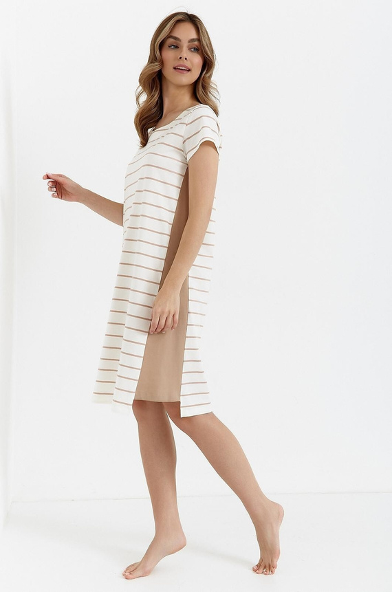 451 Cana Nachthemd – Ecru Cappuccino