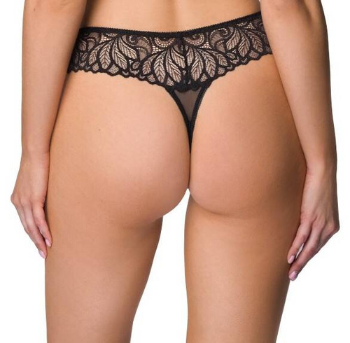 S-3931/4 Nerine Damen-Tanga-Matte – schwarz
