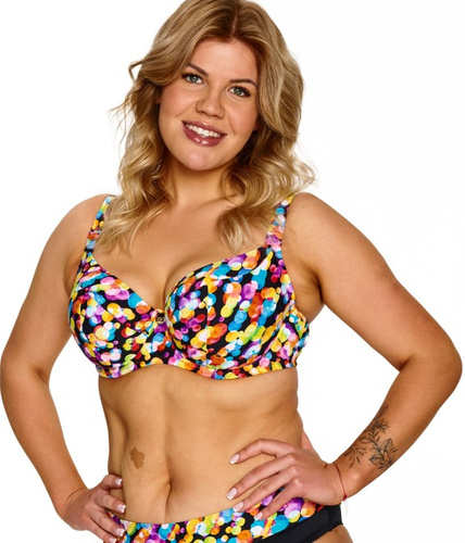Bikini Oberteil Lupoline Elisa Big soft große Brust bunt
