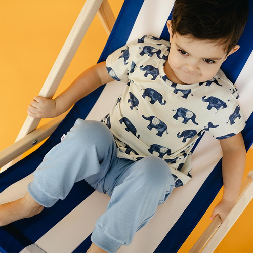 Elefanten-Eevi-Baumwollhose – blau