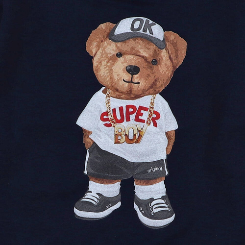 AST-0010/GRA Nini-Trainings-Sweatshirt für Jungen, Marineblau