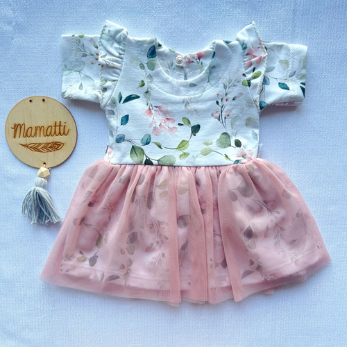 SH029 Mamatti Kurzarm-Mädchenkleid