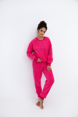 Berkley Sensis Warmer Damen-Pyjama mit Aufschrift – Set mit langen Ärmeln und Hose